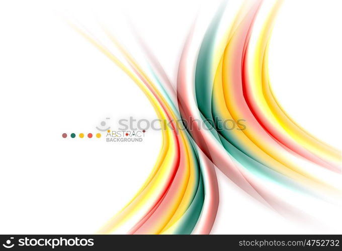 Abstract wave on white, background template