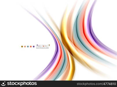 Abstract wave on white, background template