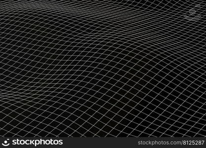 Abstract Wave Pattern Technology Background. 3d illustration