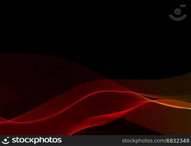 Abstract waves or smoke background illustration in red colors