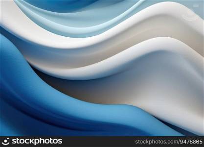 Abstract white and blue color background. Generative AI