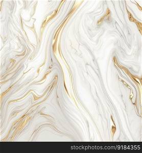 Abstract white and gold luxury design. Marble creative texture. Generative AI. Abstract white and gold luxury marble background. AI