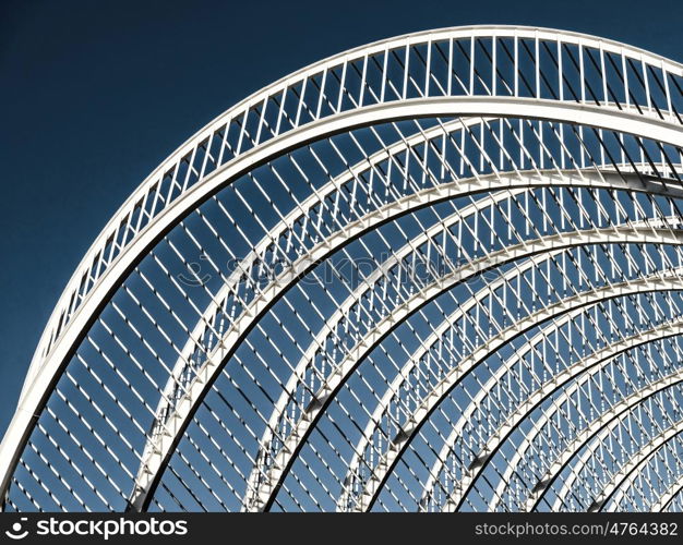 Abstract White Architecture On Sky