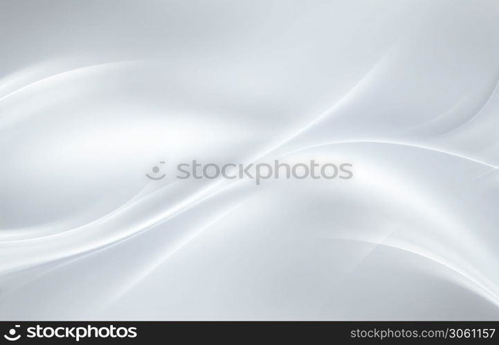 abstract white background with smooth wavy lines