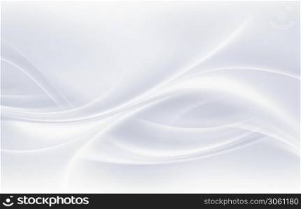 abstract white background with smooth wavy lines