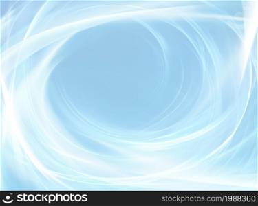 Abstract White Design Background with Smooth Wavy Lines