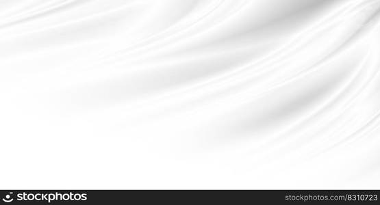 Abstract white fabric background with copy space illustration