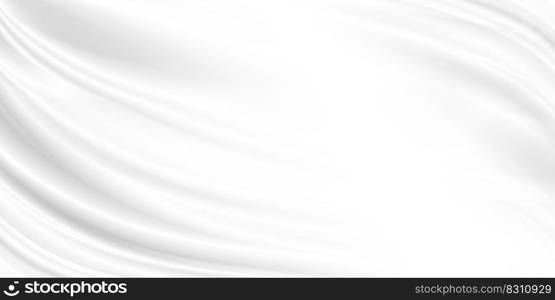 Abstract white fabric background with copy space illustration