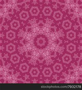 Abstract white pattern on crimson background