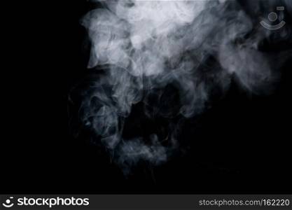 Abstract white smoke texture on a dark background.