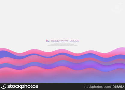 Abstract wide screen fluid colorful with mesh pattern background. You can use for wavy design, ad, poster, artwork, elements. illustration vector eps10