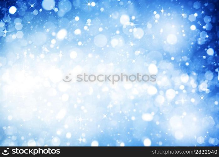 Abstract winter backgrounds with beauty bokeh