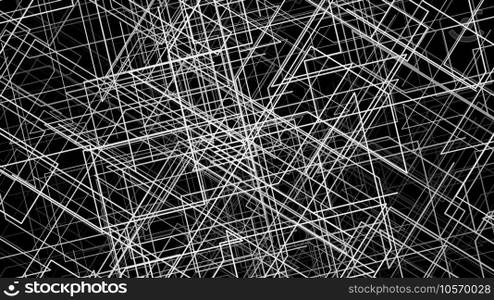 Abstract wire. Computer generated 3d render. Abstract wire