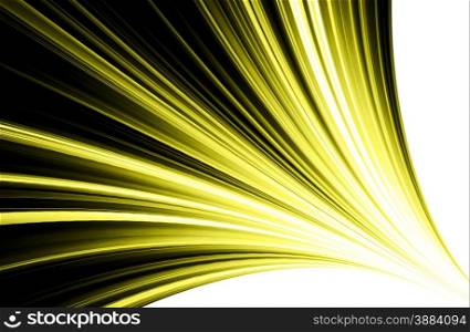 abstract yellow background and digital wave with motion blur