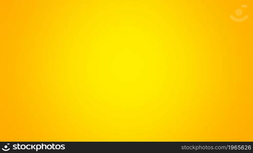 Abstract yellow background with vignette, 3d illustration. Empty space. Art