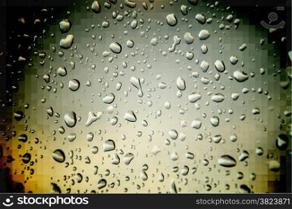 abstract yellow color background with drop water