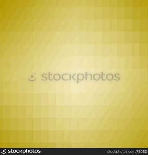 Abstract Yellow Triangle Background. Modern Mosaic Pattern. Template Design for Banner, Poster. Abstract Yellow Triangle Background