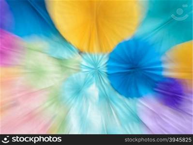 Abstract zoom blur colorful decoration paper background