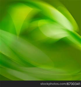 Abstraction. Movement in green space