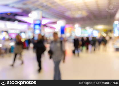 Abstrast Blurred background : airport boarding area