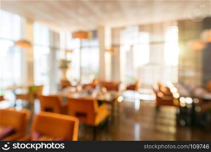 Abstrast Blurred background : restaurant cafe blur with bokeh
