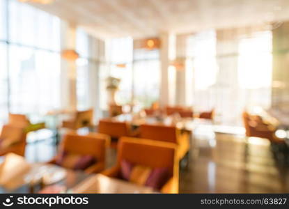 Abstrast Blurred background : restaurant cafe blur with bokeh