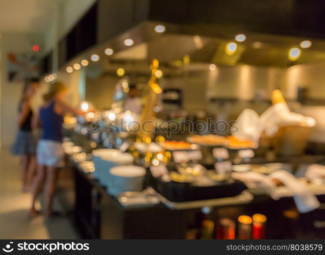 Abstrast Blurred background : restaurant cafe blur with bokeh