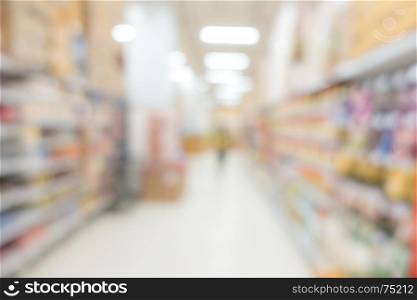 Abstrast Blurred background : Supermarket hypermarket