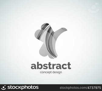 abstruse shape logo template, abstract business icon