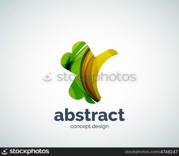 abstruse shape logo template, abstract business icon