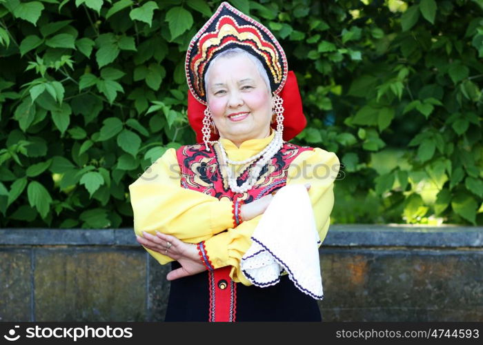 Academic chorus Russian songs in city of Moscow