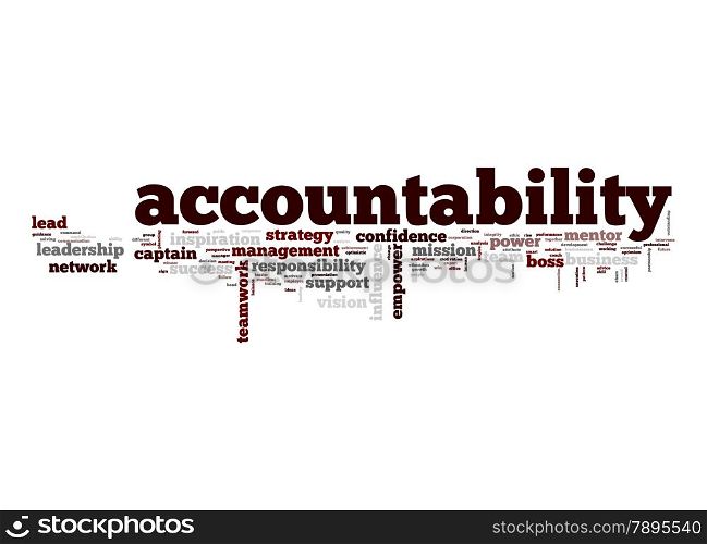 Accountability word cloud