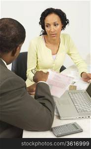 Accountant Talking with Client