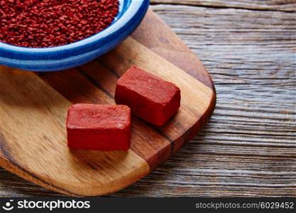 Achiote seasoning from annatto seed popular in Mexico for marinate