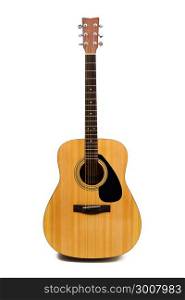 Acoustic guitar with clipping path