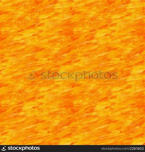 Acrylic Orange Painting Seamless Texure Pattern
