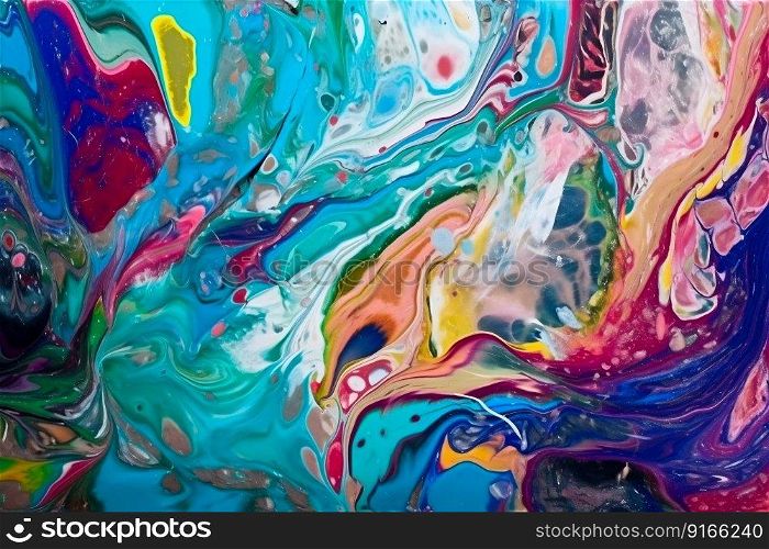 Acrylic paint colorful abstract background art. Generative AI. High quality illustration. Acrylic paint colorful abstract background art. Generative AI
