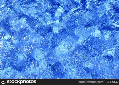 active moving pool blue water texture