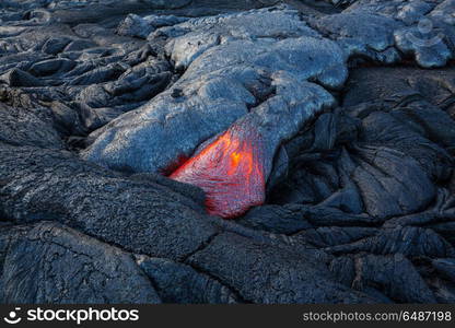 Active volcano. Kilauea Active Volcano on Big Island, Hawaii