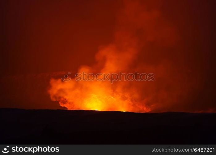 Active volcano. Kilauea Active Volcano on Big Island, Hawaii