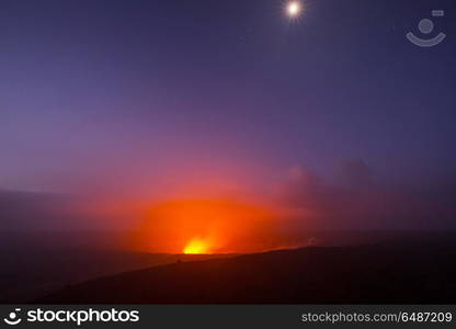 Active volcano. Kilauea Active Volcano on Big Island, Hawaii