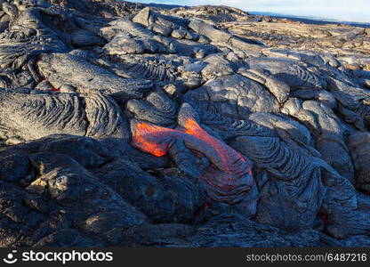 Active volcano. Kilauea Active Volcano on Big Island, Hawaii