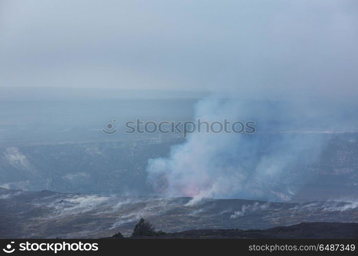 Active volcano. Kilauea Active Volcano on Big Island, Hawaii