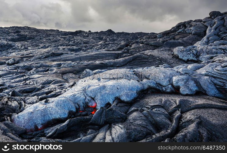 Active volcano. Kilauea Active Volcano on Big Island, Hawaii