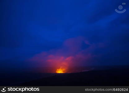 Active volcano. Kilauea Active Volcano on Big Island, Hawaii