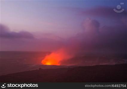 Active volcano. Kilauea Active Volcano on Big Island, Hawaii