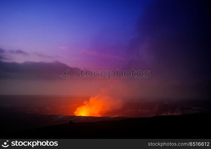 Active volcano. Kilauea Active Volcano on Big Island, Hawaii