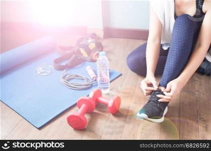 Active woman in sport fitness, Healthy lifestyle concept
