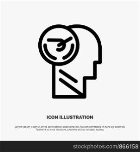 Activity, Brain, Faster, Human, Speed Line Icon Vector