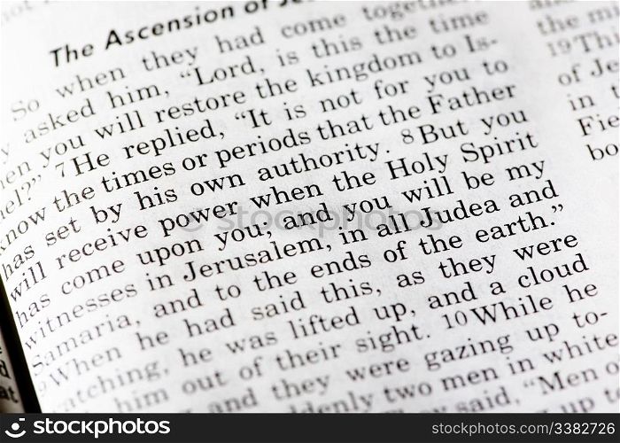 Acts 1:8 - a popular passage in the Christian New Testament